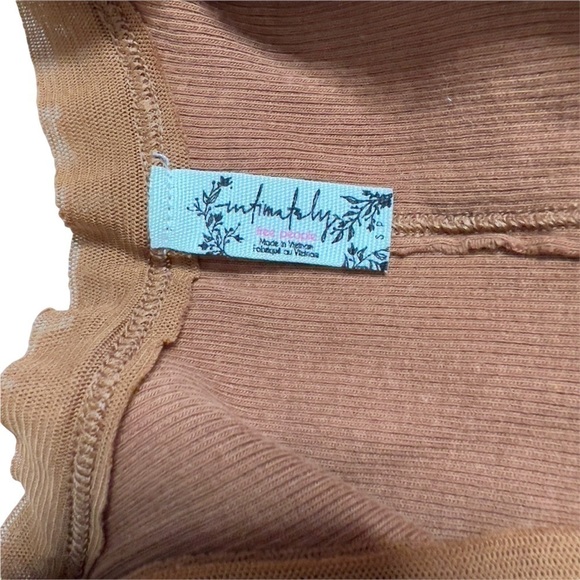 Intimately Free People Ribbed Brown Tank Top - Picture 6 of 6